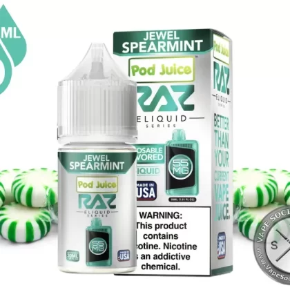 Jewel Spearmint Pod Juice x RAZ Salt 30ml