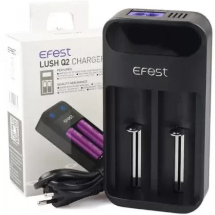 Efest LUSH Q2 Intelligent LED Battery Charger – 2 Bay