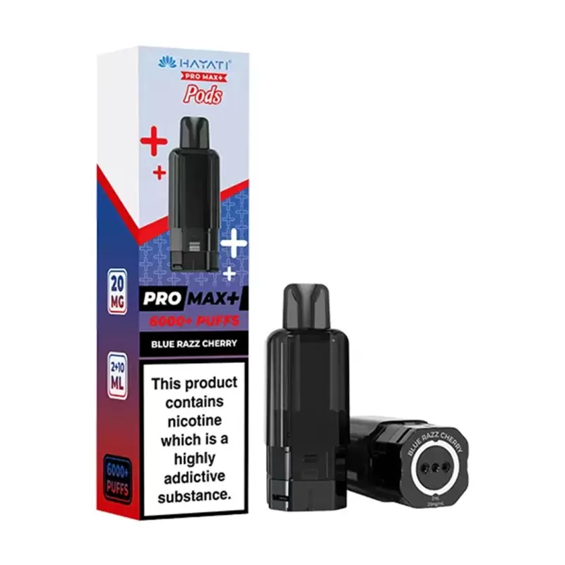 Hayati Pro Max 6000 Plus Prefilled POD ZERO NICOTINE - RED SOUR RASPBERRY - Image 2