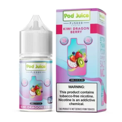 Pod Juice Kiwi Dragon Berry PJ5000 TF 30ml Nic Salt Vape Juice - Eightvape