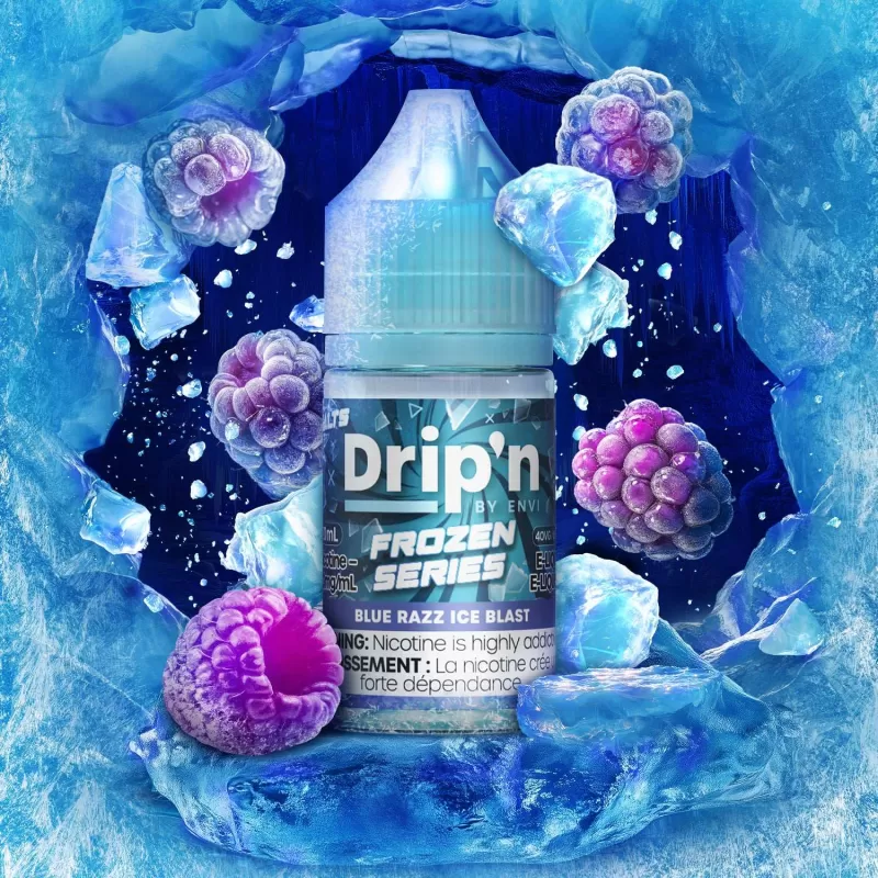 DRIP'N FROZEN BY ENVI - SALT NIC 30ML - Electric Fruit Blast Ice / 20MG - Image 2