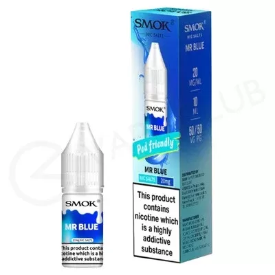 Mr Blue Nic Salt E-Liquid by Smok Pod Friendly