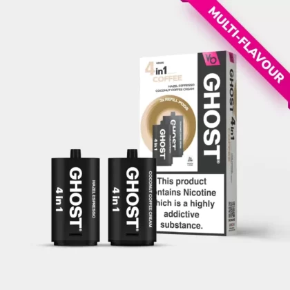 Coffee Edition 1, 2x2ml Pods - Vapes Bars®#Ghost® 4 in 1 Pods > 2X Pods > Nic 20mg~mlveda_country#gb>ae>eu