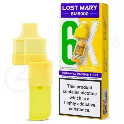 Pineapple Passion Fruit Lost Mary BM6000 Refill Pack - Ecigpremium