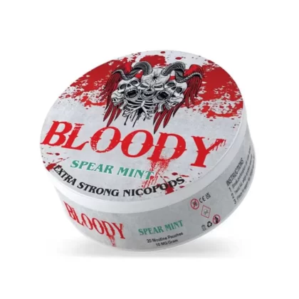 BLOODY Extra Strong Spearmint Nicotine Pouches