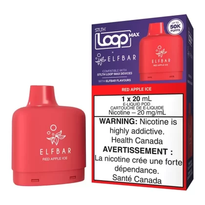 STLTH Loop Max X Elf Bar E-Liquid Pod Pack – Red Apple Ice 20ml