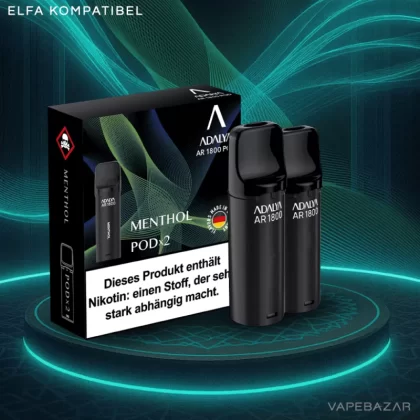 Adalya Alpha Pods – Menthol – (2er Pack) - Adalya / Nikotinbenzoat / Propylenglykol / Aromastoffe / Glycerin
