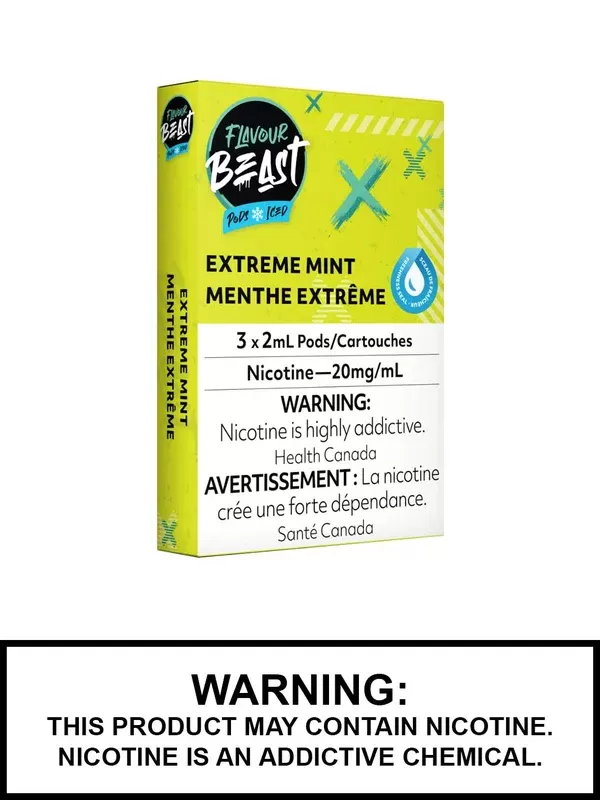 Extreme Mint Iced Flavour Beast Pods
