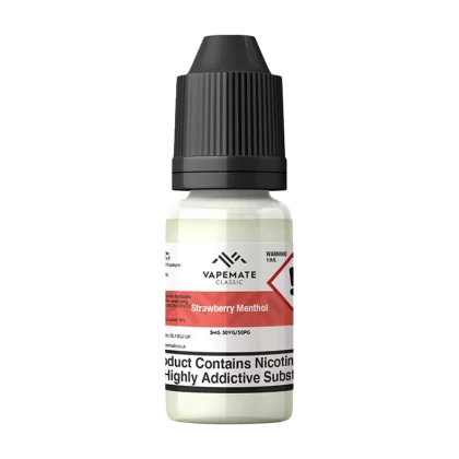 Vapemate Classic Strawberry Menthol 10ml - 50VG / 50PG / 0mg - Ecigwizard