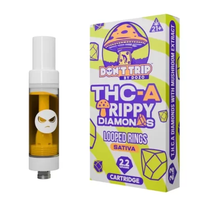 Dont Trip Shroom + THC-A Looped Rings Cartridge – 2200mg