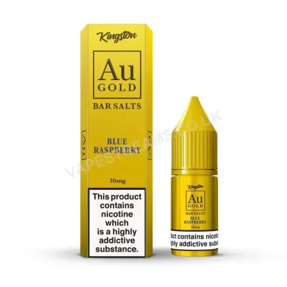 Kingston Au Gold Blue Raspberry Nic Salt E-Liquid - Vapestreams Co