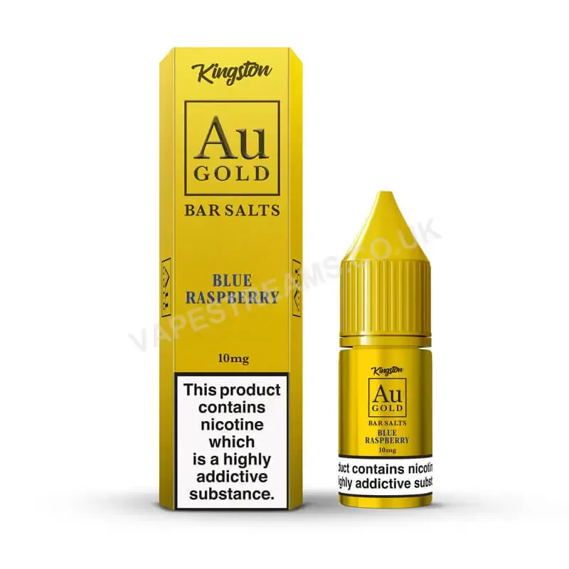 Kingston Au Gold Blue Raspberry Nic Salt E-Liquid - Vapestreams Co