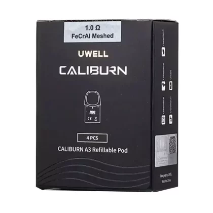 Uwell Caliburn A3 Replacement Pod (Pack Of 4) - Ohm#0.8 Ohm>1.0 Ohm