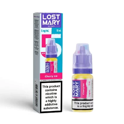 Lost Mary Nic Salt E-Liquid Cherry Ice 10ml - Nicotine Strength#20mg>10mg>5mg (FE909C) (FE909C)