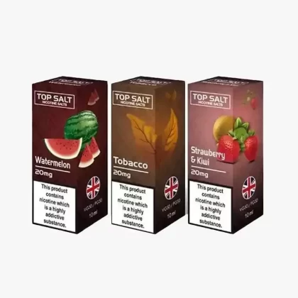 Top Salt Nic Salt E-Liquid - Pack of 10 - Blue Ice / Strength 20mg