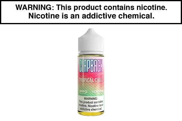 TROPICAL CHILL BY CLAP BACK 100ML - Vapejuice