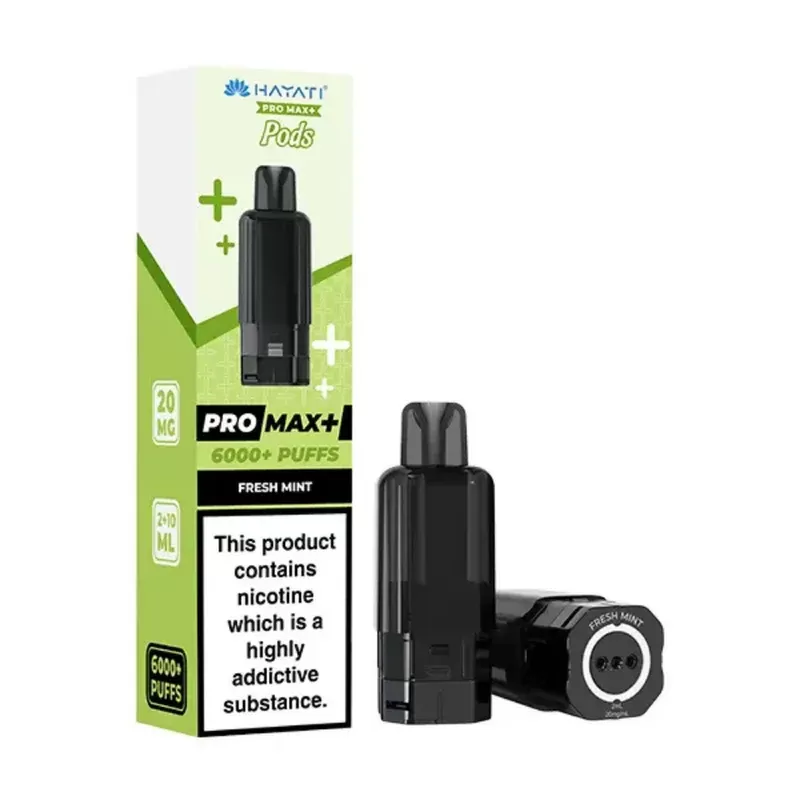 Hayati Pro Max Plus 6000 Prefilled Pods Fresh Mint - Ejuicewarehouse
