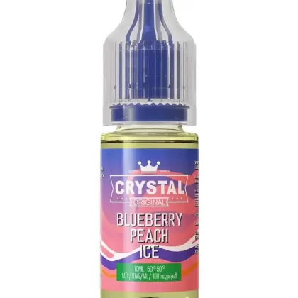 SKE Crystal Blueberry Peach Ice Nic Salt Vape Juice - Strength