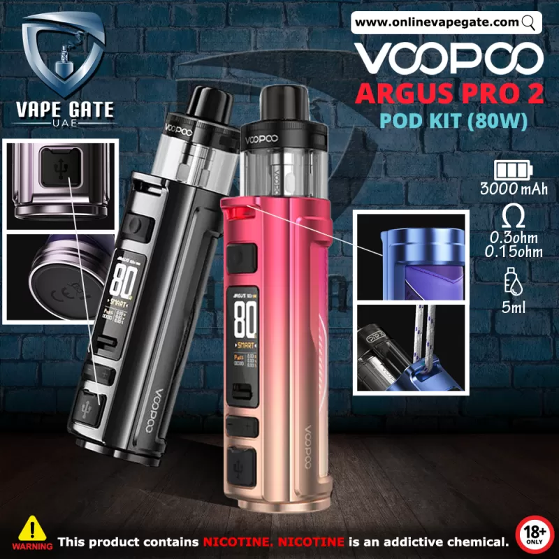 Voopoo Argus Pro 2 Pod Kit (80W) - Cocoa Brown