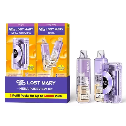 Purple – Scary Berry – Lost Mary – NERA Pureview 40K Kit (1 Device + 2 Refills)