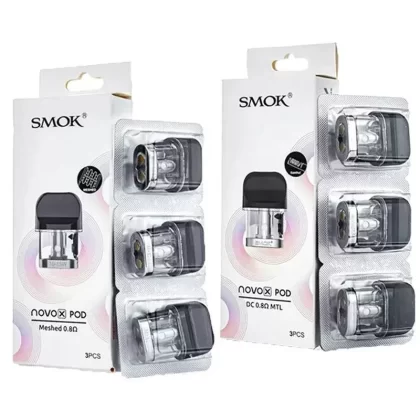 Smok Novo X Replacement Pod - RESISTANCE#DC 0.8ohm MTL - 3pk>Meshed 0.8ohm - 3pk