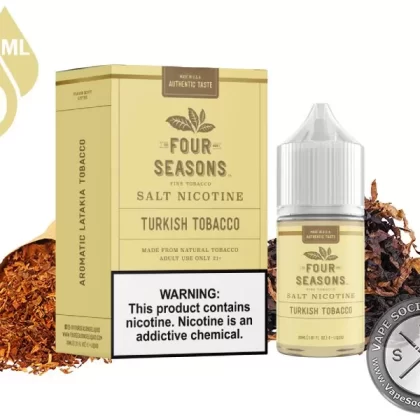 Turkish Tobacco By Four Seasons Salt Nicotine 30ml