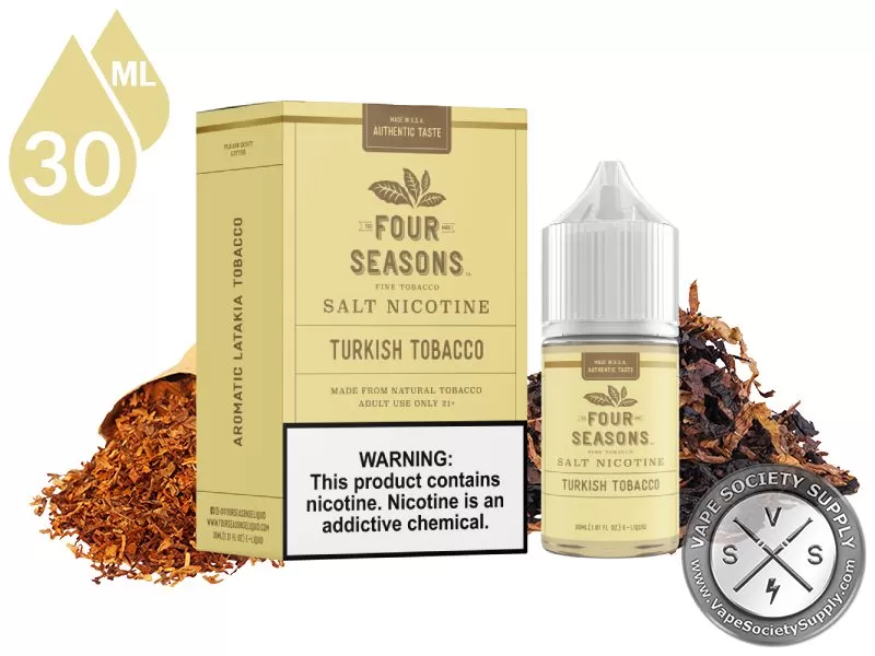 Turkish Tobacco By Four Seasons Salt Nicotine 30ml