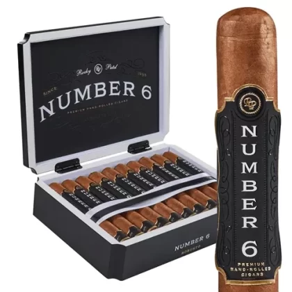 Rocky Patel Number 6 - Product#Robusto (5.5" x 50)>Toro (6.0" x 52)~Packaging#Box of 20>5 Pack