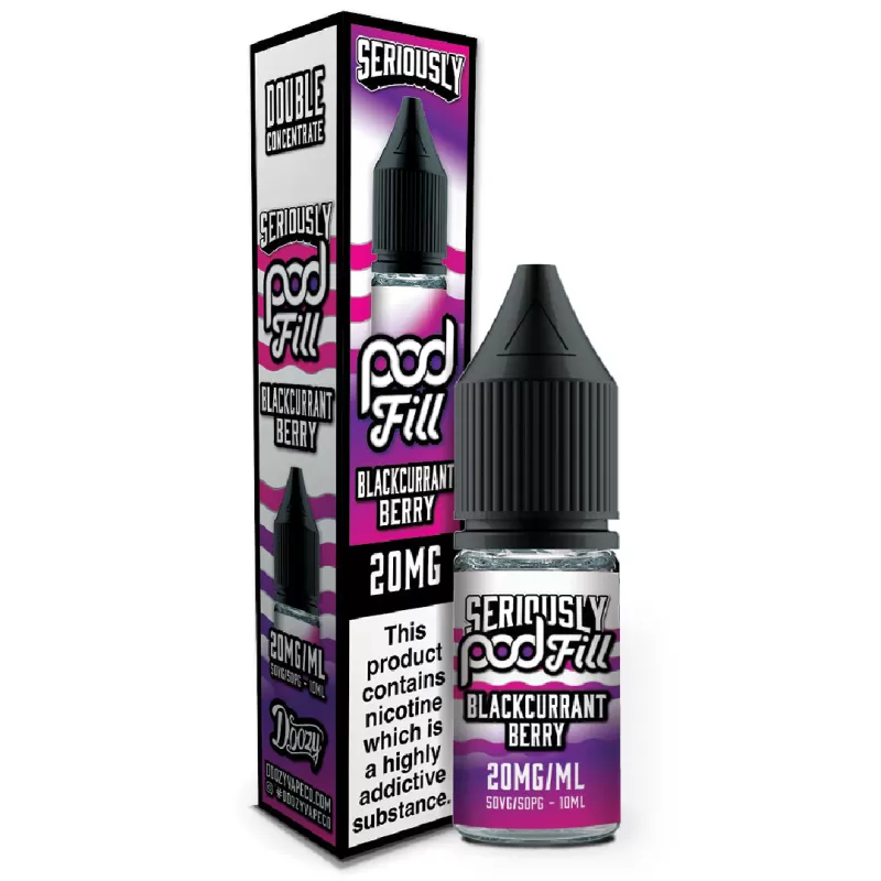 Doozy Vape Seriously Pod Fill Salt 10ml 5mg - Blackcurrant Citrus - Image 2