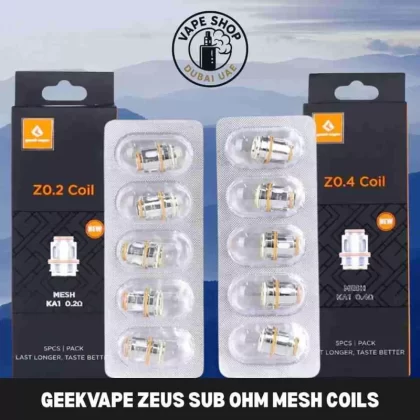 GEEKVAPE Zeus Sub Ohm Mesh Coils (5-Pack) in Dubai, UAE - Vape Product, Vape Product