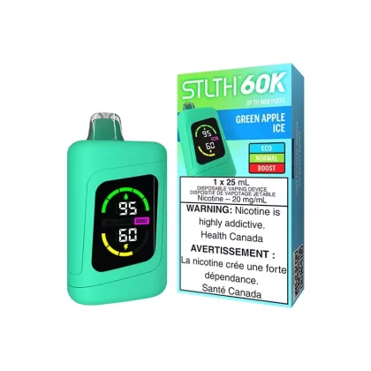 STLTH 60K Green Apple Ice Disposable Vape