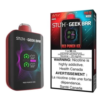 STLTH X Geek Bar Disposable Vape Device – Red Punch Ice - 20mg/mL