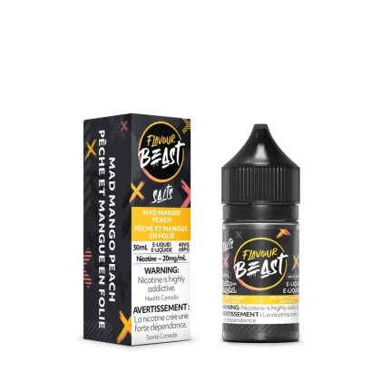 Flavour Beast E-liquid – Mad Mango Peach - Strength#10MG>20MG