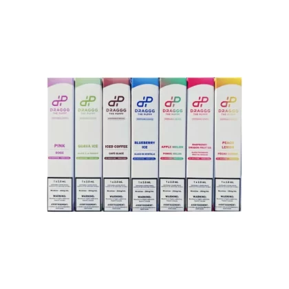 DRAGGG DISPOSABLE VAPE 4K PUFF - Peach lemon / 20MG Bold