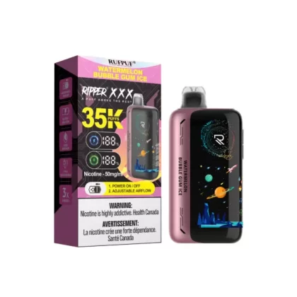RufPuf Ripper XXX 35K Puffs Disposable Vape 50mg – Watermelon Bubblegum Ice