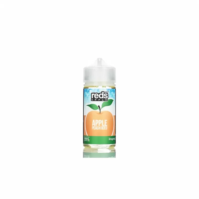 7 Daze Reds Apple ICED Peach Menthol E-Liquid – 100ml - Image 2