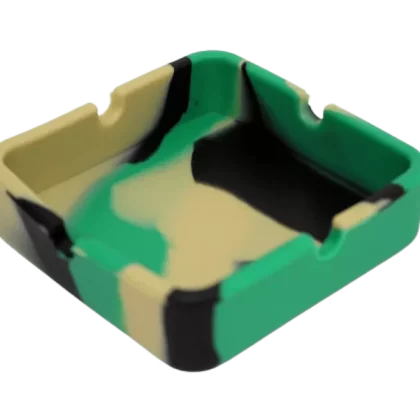 3.2" Square Silicone Ashtray Assorted Color