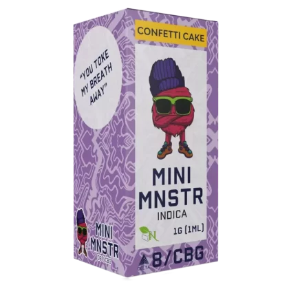 MINI MNSTR DISPOSABLE – CONFFETI CAKE – DELTA 8 / CBG – INDICA