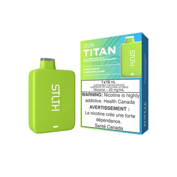 STLTH TITAN Disposable Vape – Green Apple Ice