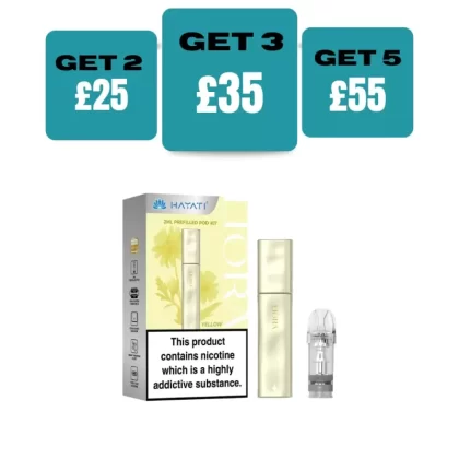 Hayati Liora Refilleable/Prefilled Pod Vape Kit - £12.89 or 2 for £25 - Green