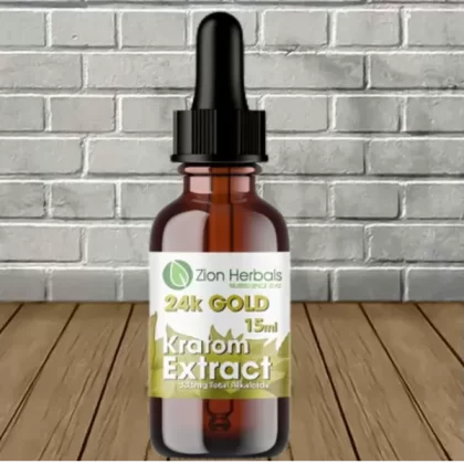 Zion Herbals 24K Gold Liquid Kratom Extract 15ml