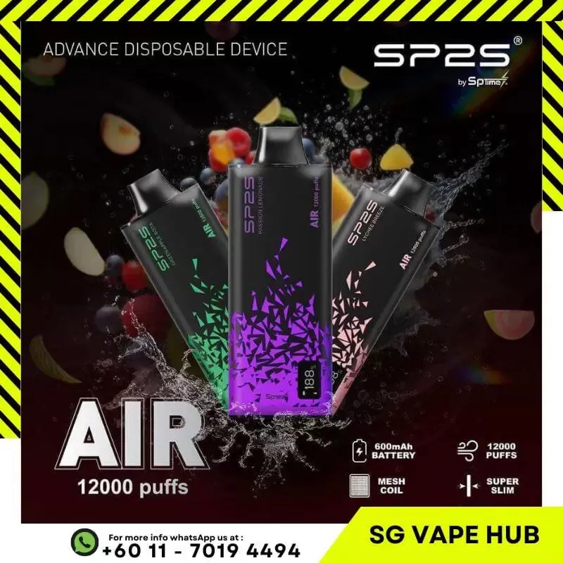 SP2s AIR 12,000 Puffs - Passion Lemonade - Image 2
