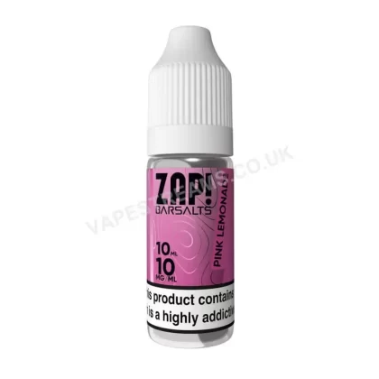 Pink Lemonade Nicotine Salt E-Liquid by ZAP! Bar Salts - Vapestreams Co