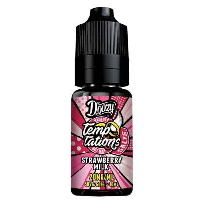 Doozy Temptations Strawberry Milk Nic Salt E-Liquid - Nic Salt#10mg>20mg