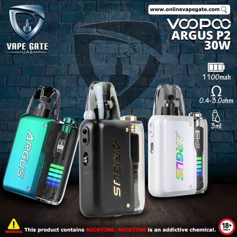 VOOPOO ARGUS P2 30W POD SYSTEM (1100mAh) - Neon Blue