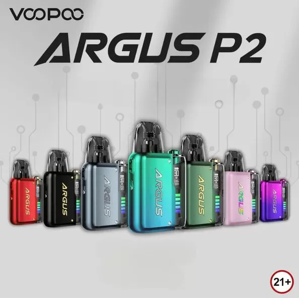 VOOPOO ARGUS P2 30W POD SYSTEM (1100mAh) - Neon Blue - Image 2