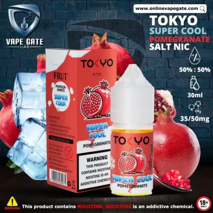 Tokyo Super Cool Pomegranate Saltnic 30ml - 50 mg - 30 ml