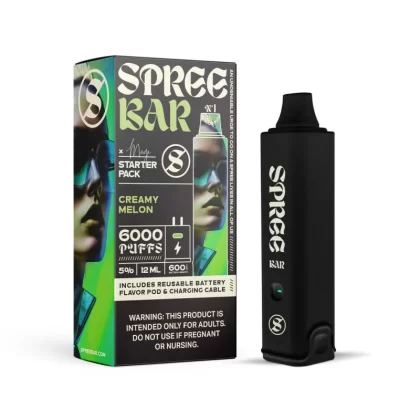 Spree Bar 6000 Starter Kit - Strawberry Apple Melon