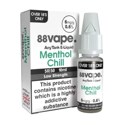 Menthol Chill E-Liquid Anytank & Original Series by 88vape (10ml) - 3mg
