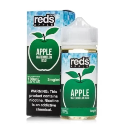 7 Daze Reds Apple Watermelon Iced 100ml Vape Juice - Eightvape